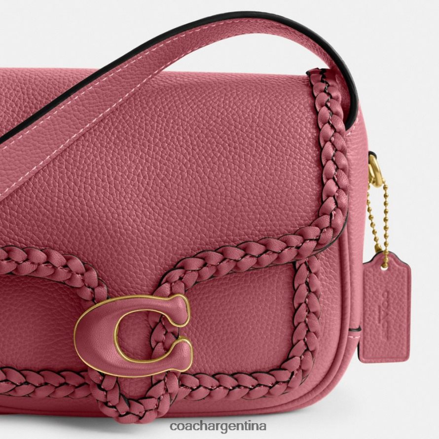 Coach mujer mensajero atigrado 19 con trenza b4/rojo L82882130