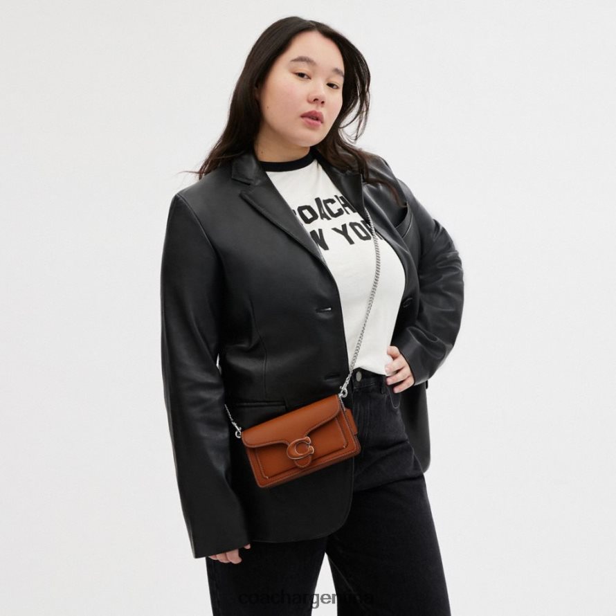 Coach mujer pulsera cruzada tabby izq/ámbar bruñido L82882110