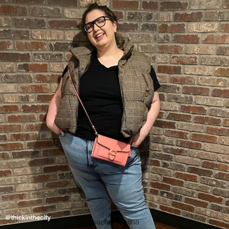 Coach mujer pulsera cruzada tabby lh/flor rosa L82882163