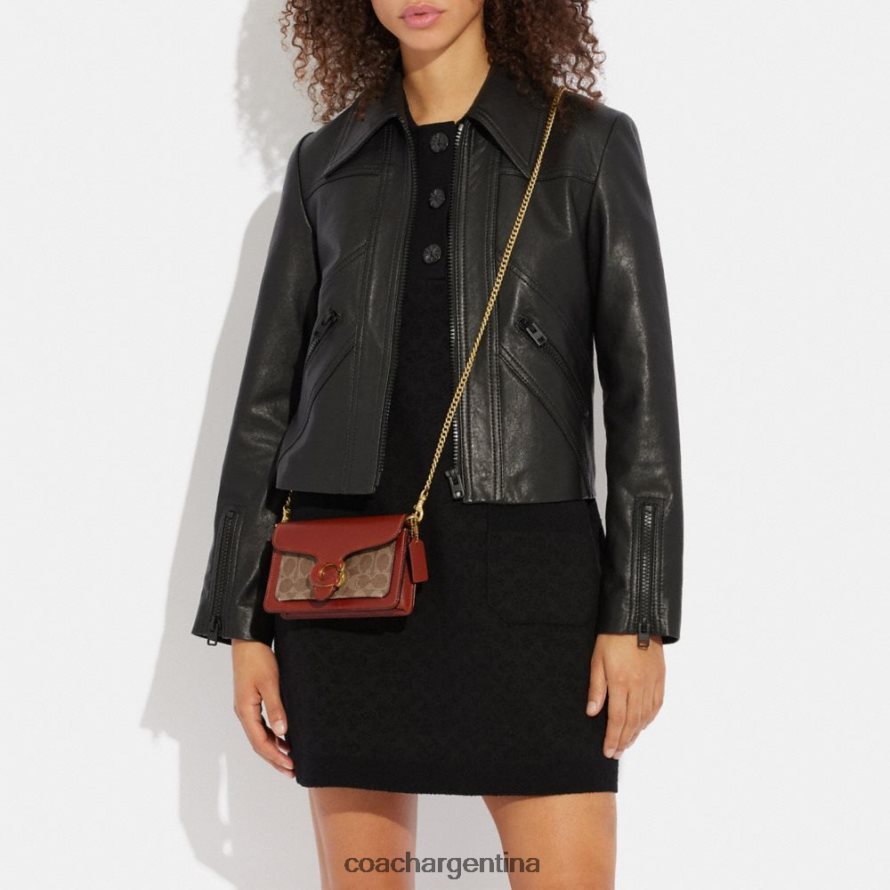 Coach mujer pulsera tabby en lona de firma b4/óxido tostado L82882160