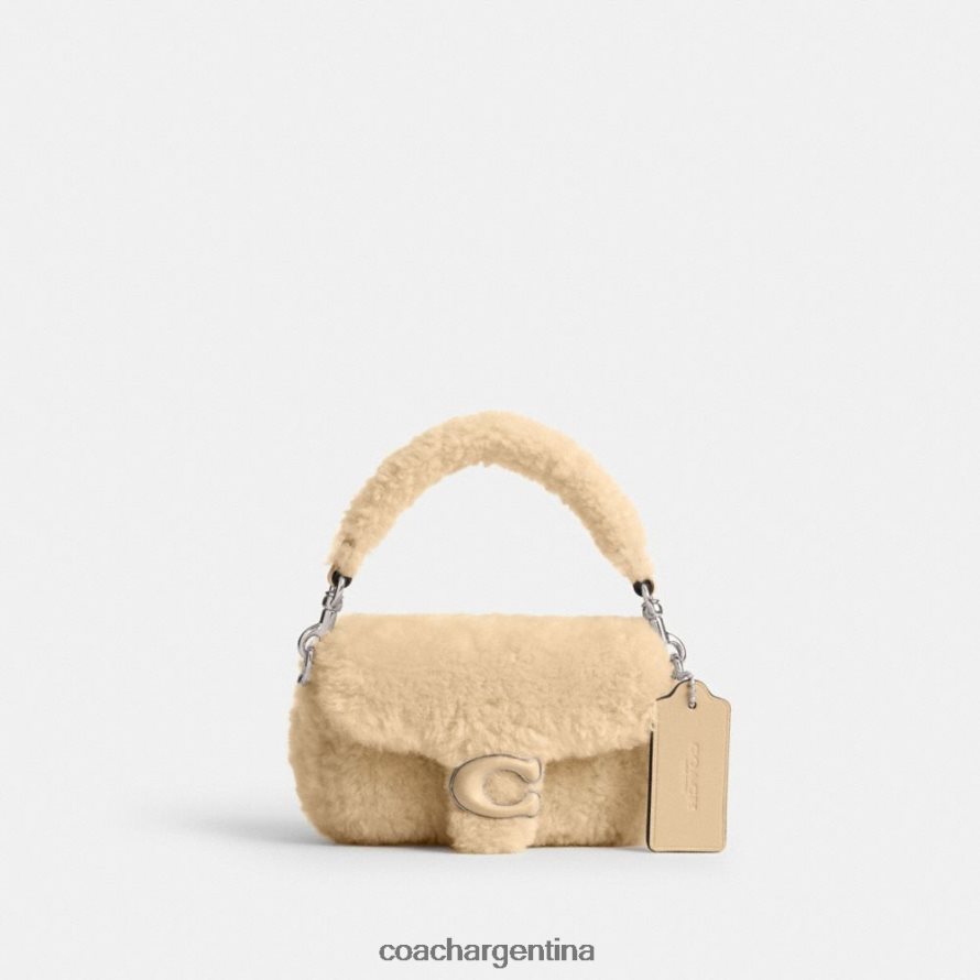 Coach mujer tabby 12 en piel de oveja lh/crema L8288297