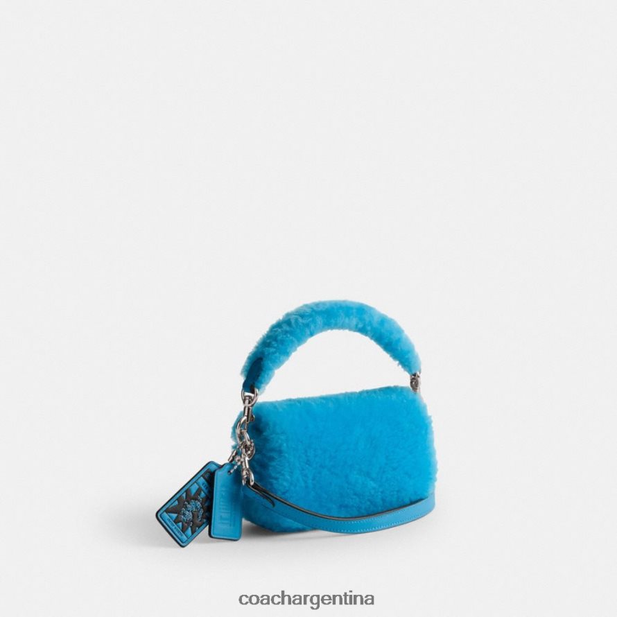 Coach mujer the lil nas x drop tabby 12 en piel de oveja izq/montero azul L8288299