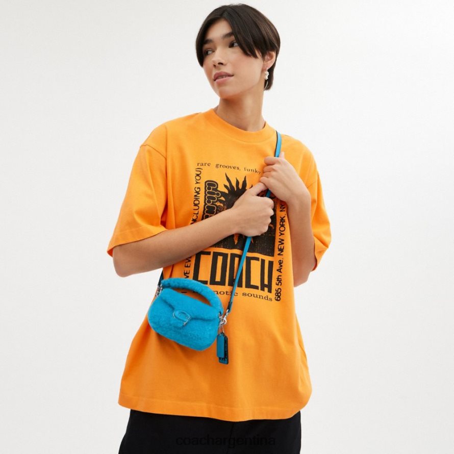 Coach mujer the lil nas x drop tabby 12 en piel de oveja izq/montero azul L8288299