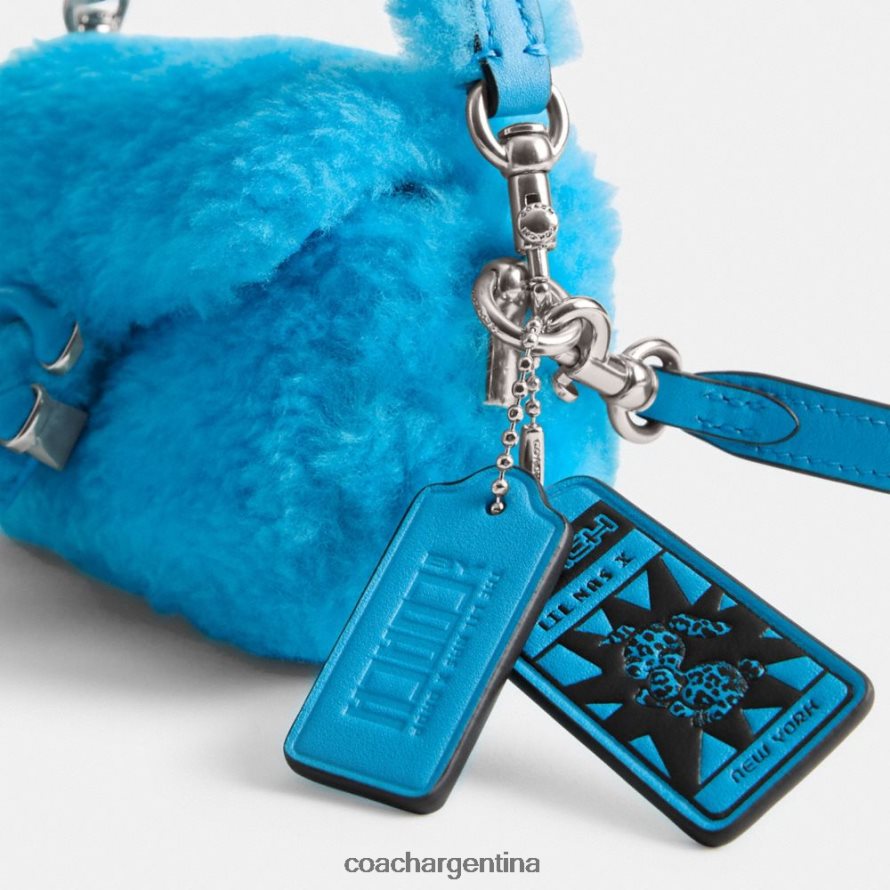 Coach mujer the lil nas x drop tabby 12 en piel de oveja izq/montero azul L8288299