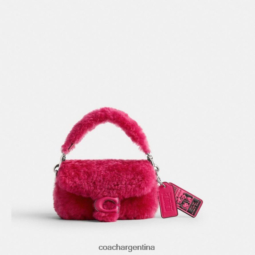 Coach mujer the lil nas x drop tabby 12 en piel de oveja lh/fucsia brillante L8288298