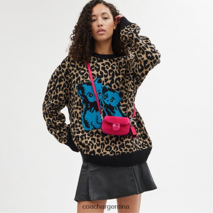 Coach mujer the lil nas x drop tabby 12 en piel de oveja lh/fucsia brillante L8288298