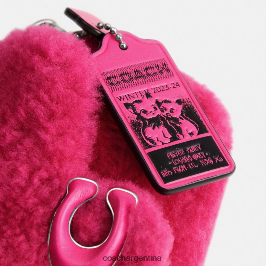 Coach mujer the lil nas x drop tabby 12 en piel de oveja lh/fucsia brillante L8288298