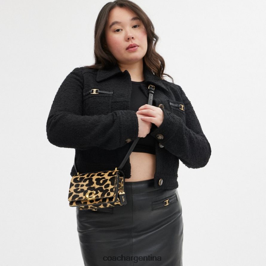 Coach mujer bandolera bandit con estampado de leopardo b4/leopardo L828826