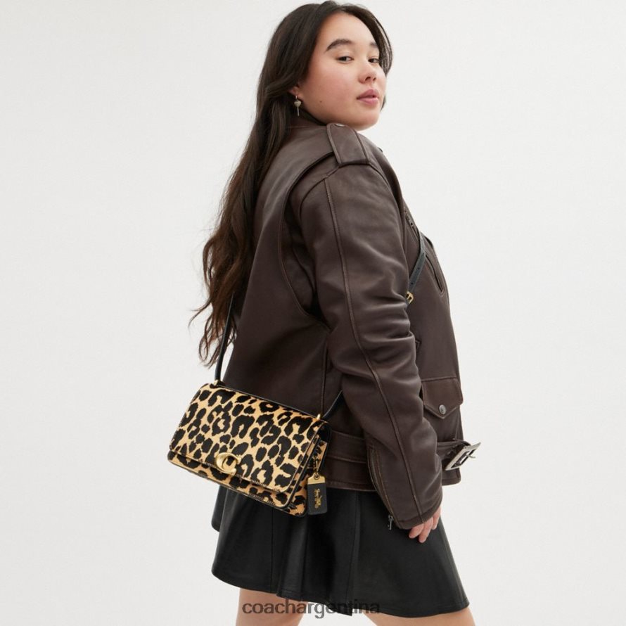 Coach mujer bolso bandolera bandit con estampado de leopardo b4/leopardo L828822