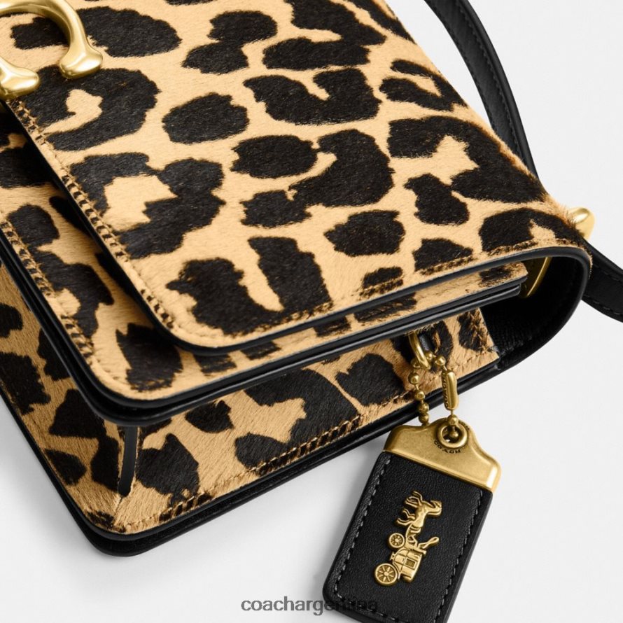 Coach mujer bolso bandolera bandit con estampado de leopardo b4/leopardo L828822