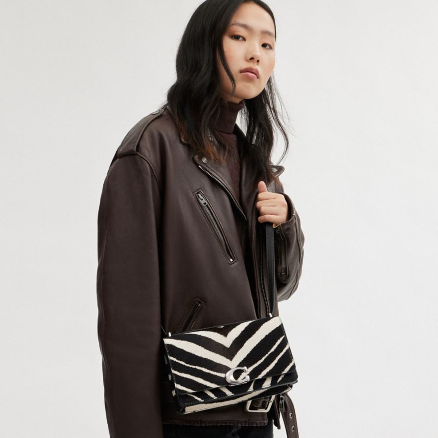 Coach mujer bolso de hombro bandit con estampado de cebra izq/cebra L828821