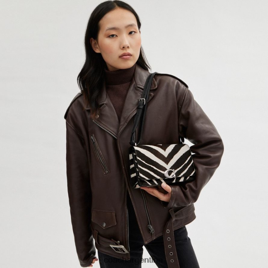 Coach mujer bolso de hombro bandit con estampado de cebra izq/cebra L828821