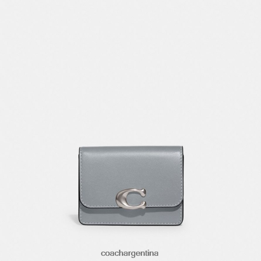 Coach mujer caso de tarjeta de bandido izq/gris azul L828824