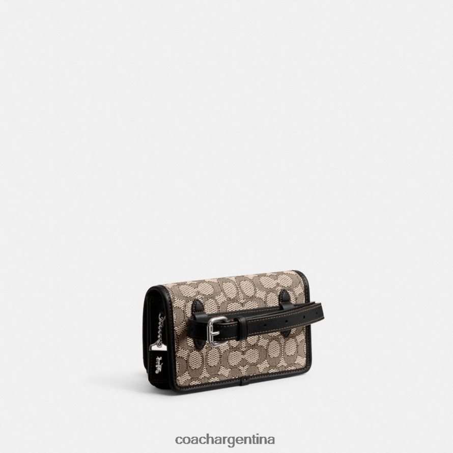 Coach mujer riñonera bandit en jacquard característico izq/negro cacao L8288211