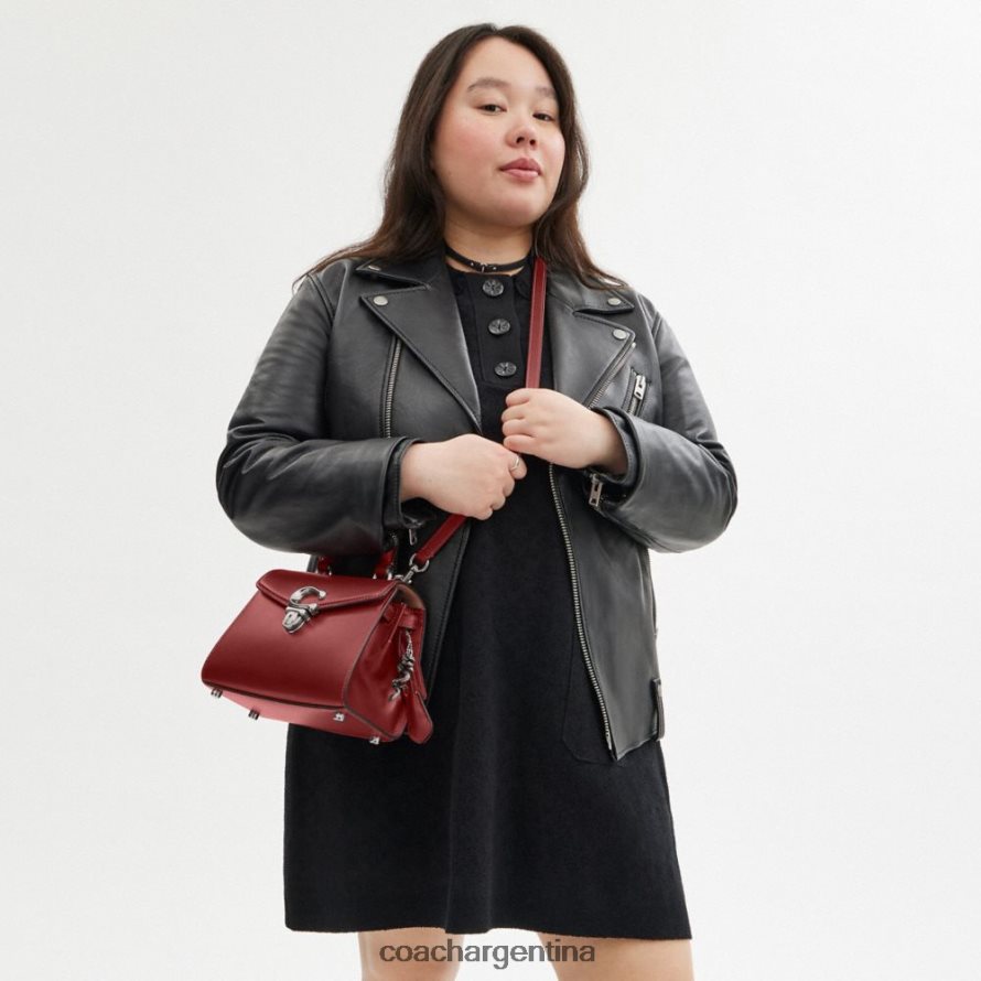 Coach mujer año nuevo sammy top handle 21 con dragón lh/rojo rubí L82882201