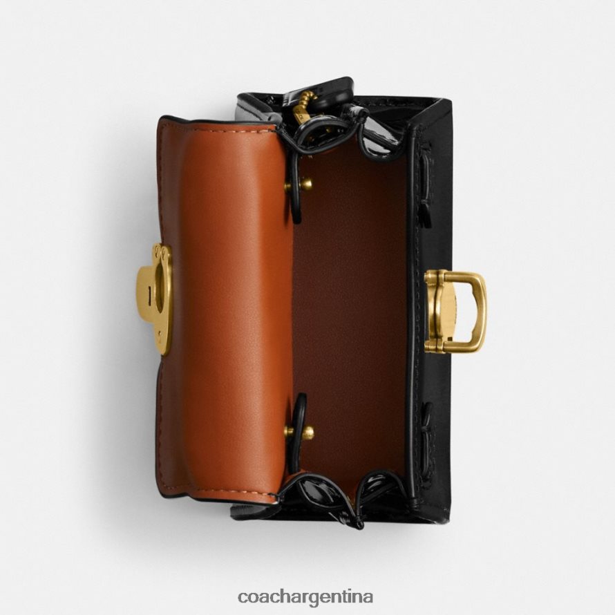 Coach mujer asa superior sammy 12 en cuero exclusivo b4/negro L82882212