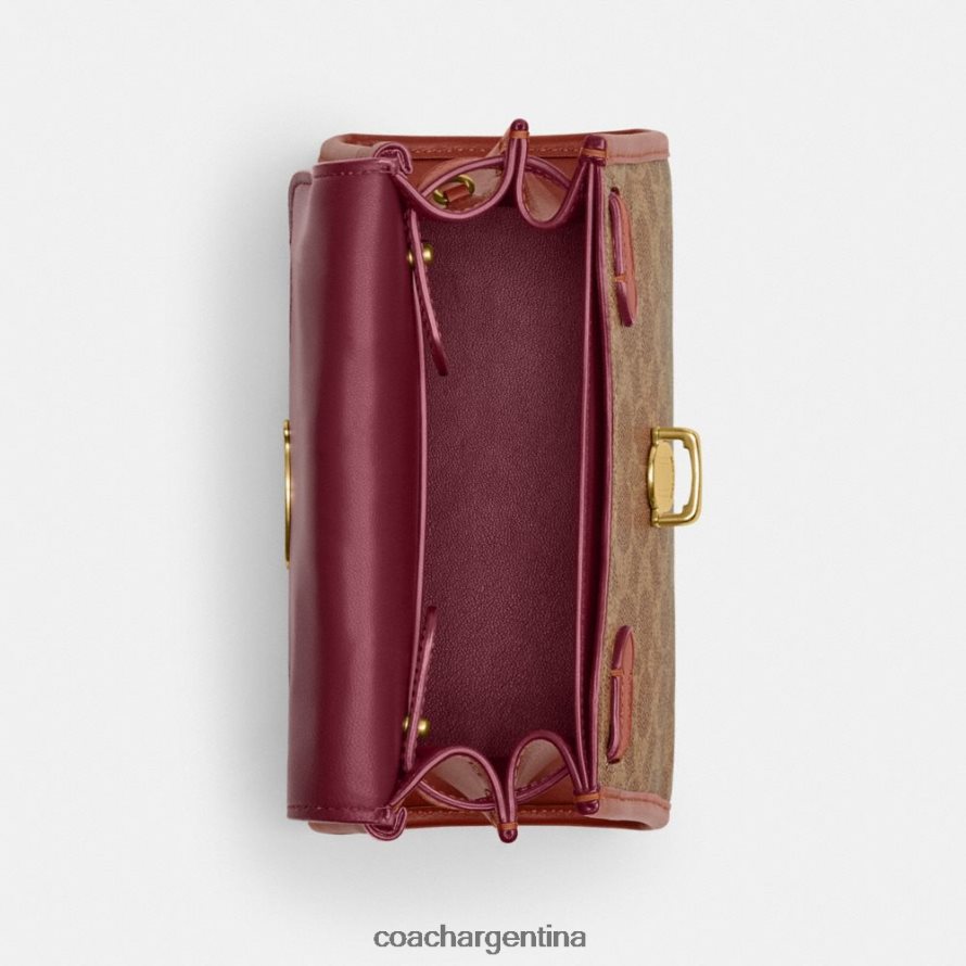 Coach mujer asa superior sammy 21 en lona de firma b4/óxido tostado L82882246