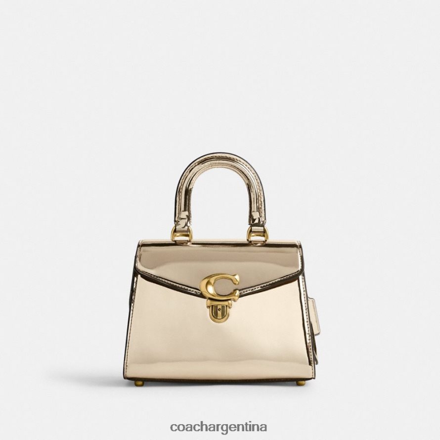 Coach mujer asa superior sammy 21 en plata metalizado b4/oro L82882209