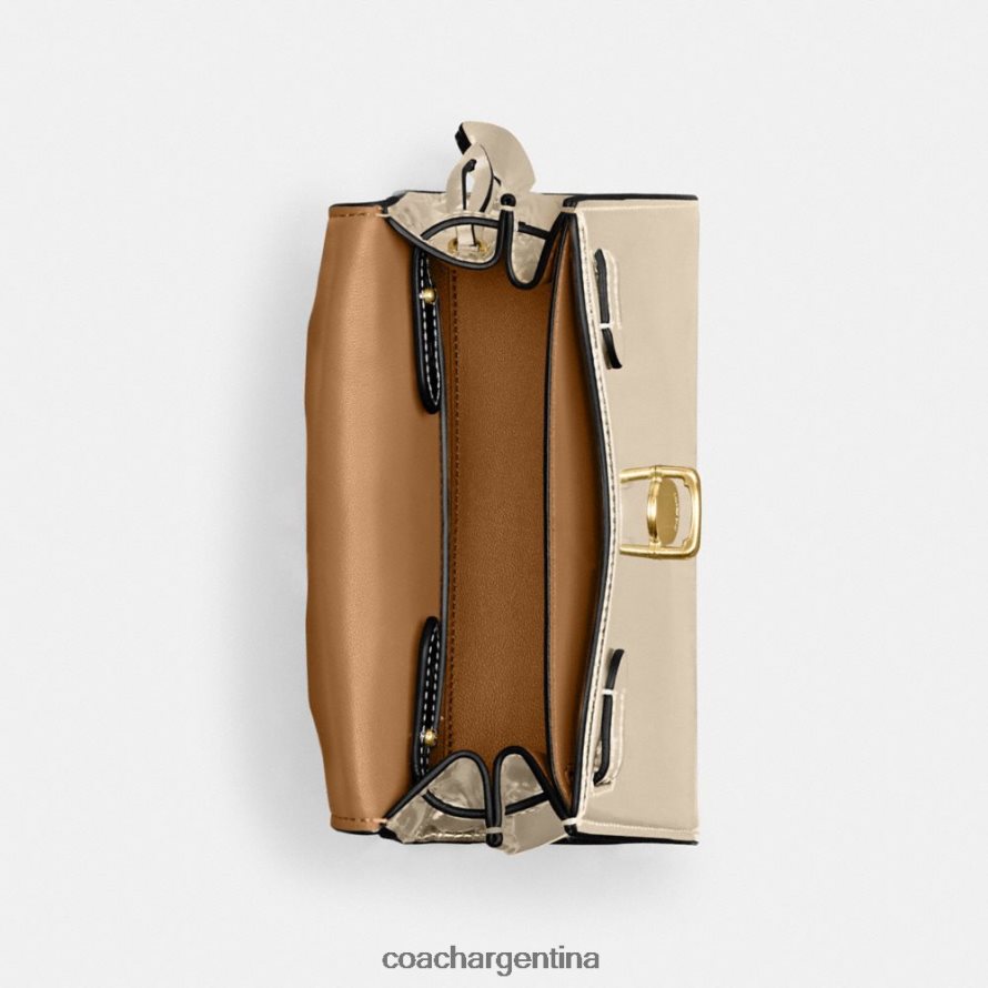 Coach mujer asa superior sammy 21 en plata metalizado b4/oro L82882209