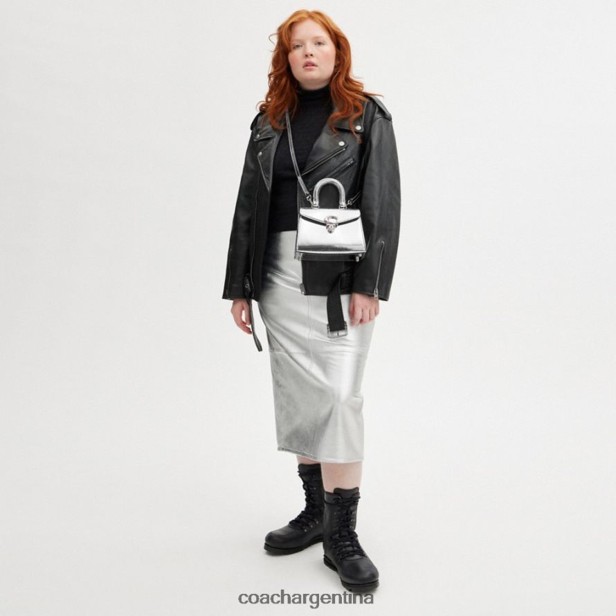 Coach mujer asa superior sammy 21 en plata metalizado izq/plata L82882230