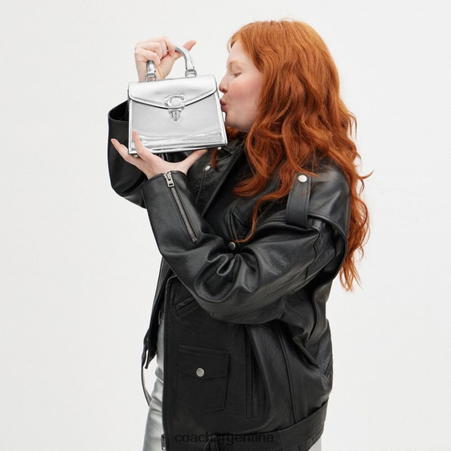 Coach mujer asa superior sammy 21 en plata metalizado izq/plata L82882230