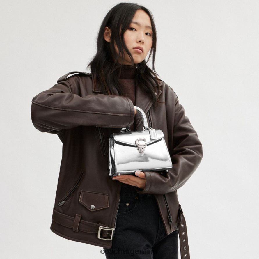 Coach mujer asa superior sammy 21 en plata metalizado izq/plata L82882230