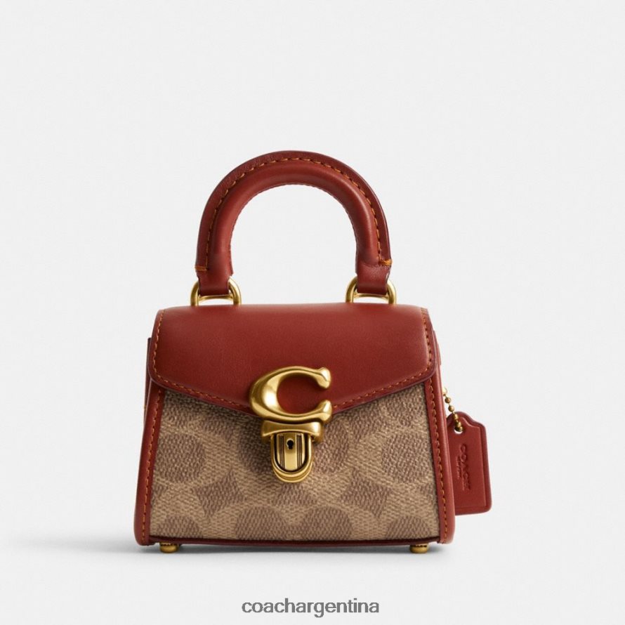 Coach mujer asa superior sammy en lona de firma b4/óxido tostado L82882210