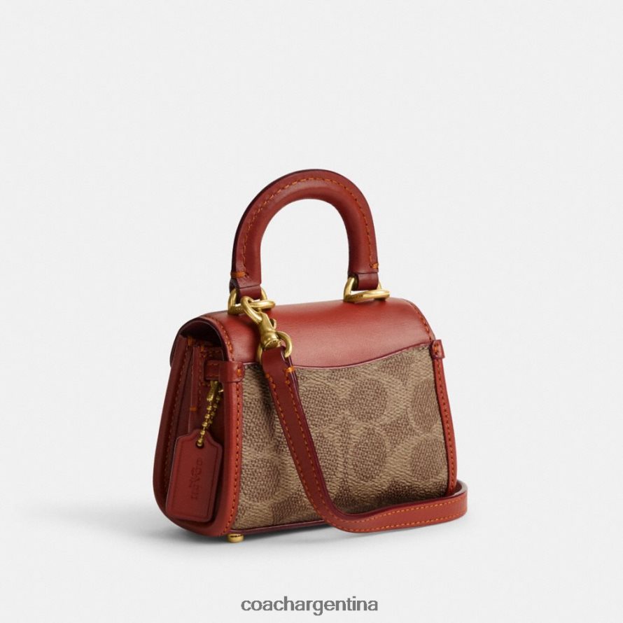 Coach mujer asa superior sammy en lona de firma b4/óxido tostado L82882210