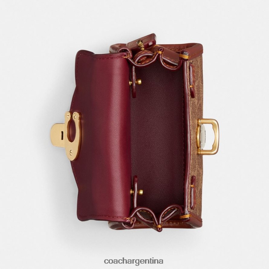 Coach mujer asa superior sammy en lona de firma b4/óxido tostado L82882210