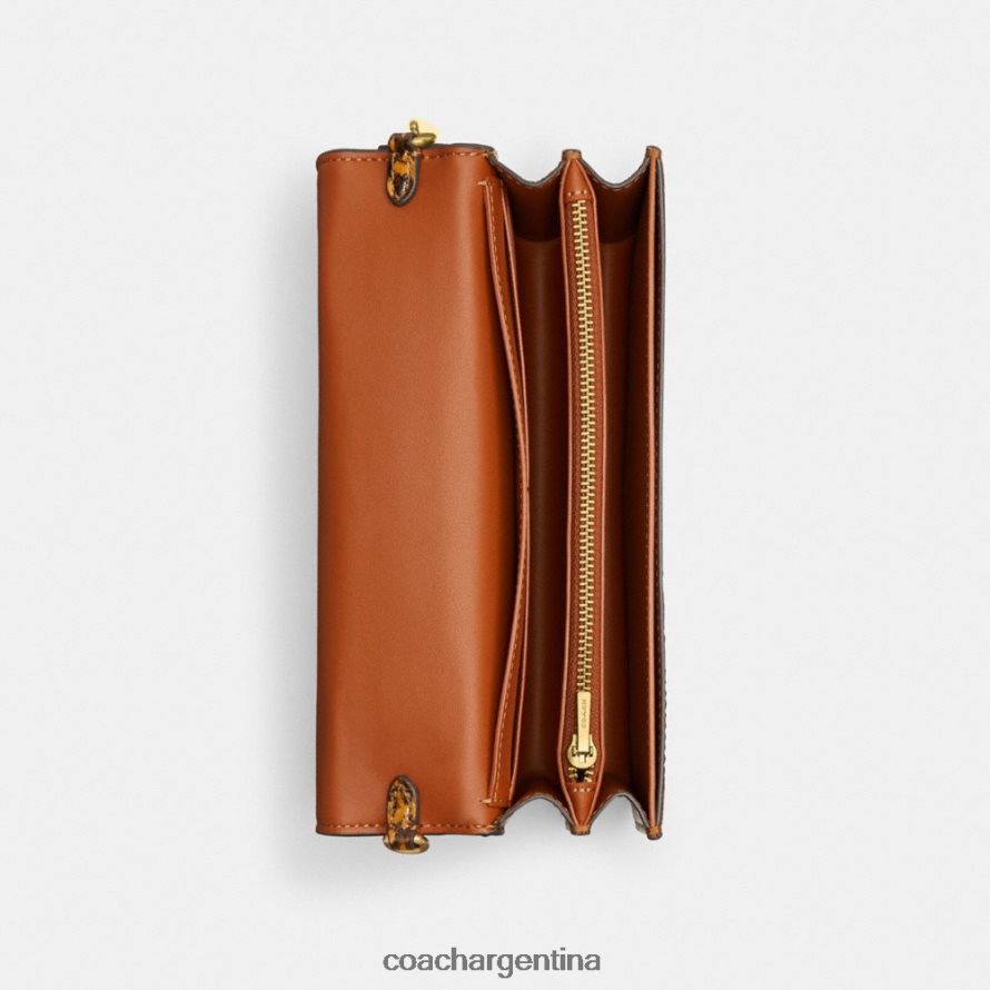 Coach mujer bandolera bea de piel de serpiente b4/mostaza L82882228