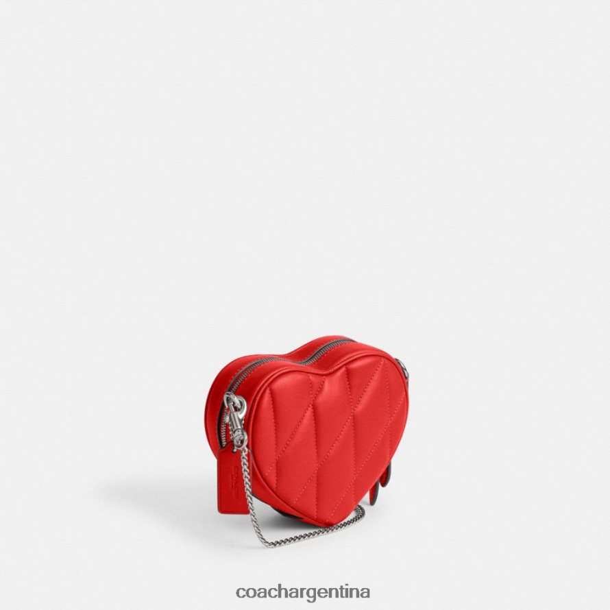 Coach mujer bandolera corazón 14 con acolchado de almohada izq/rojo deportivo L82882202