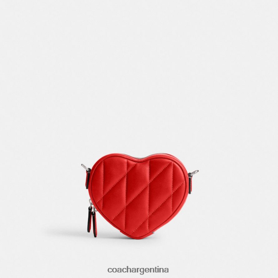 Coach mujer bandolera corazón 14 con acolchado de almohada izq/rojo deportivo L82882202