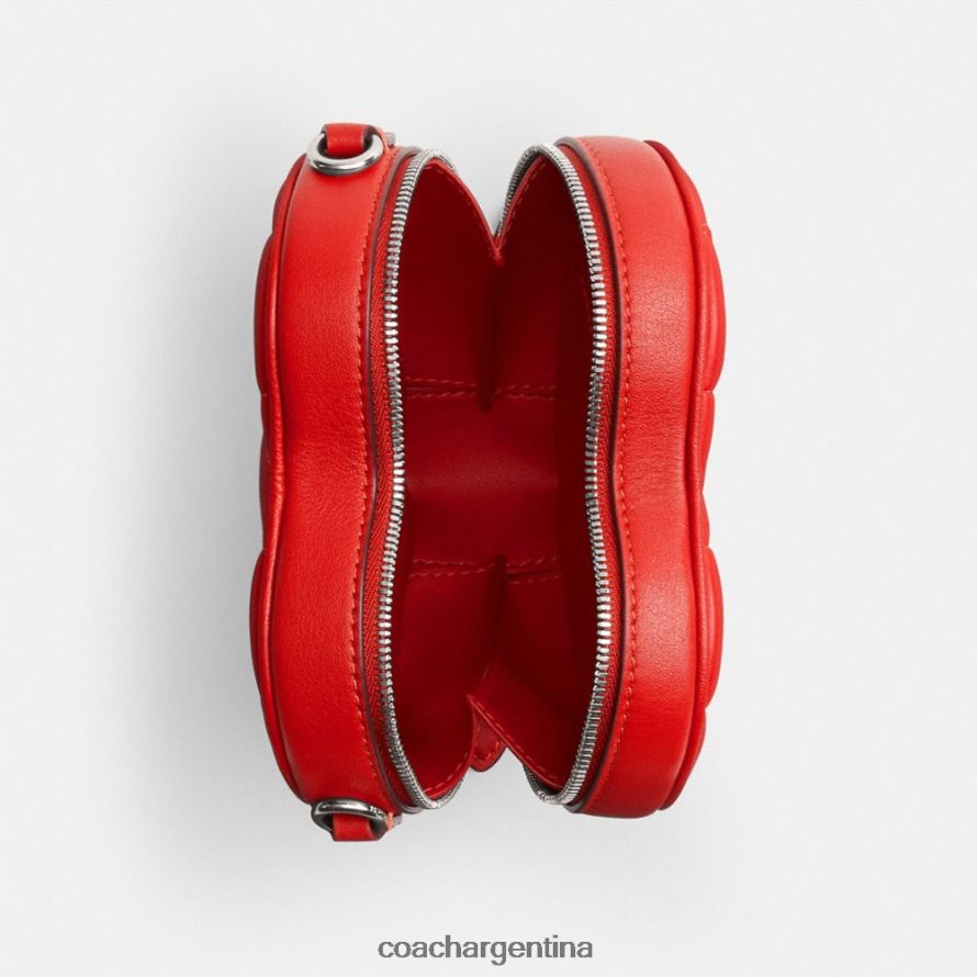 Coach mujer bandolera corazón 14 con acolchado de almohada izq/rojo deportivo L82882202