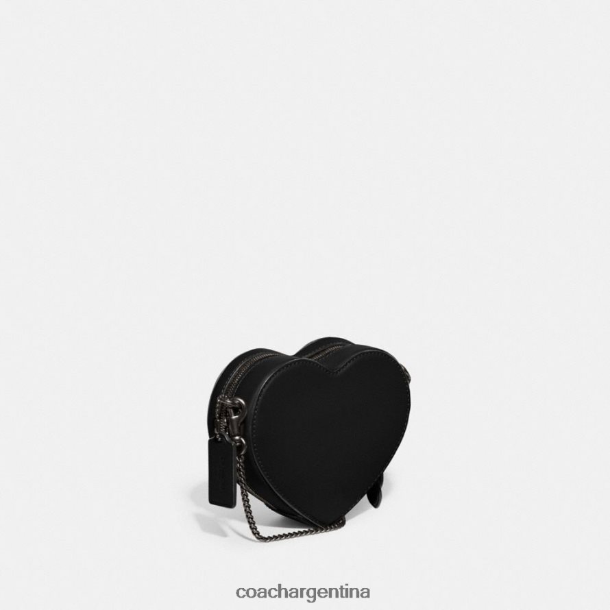 Coach mujer bandolera corazón 14 v5/negro L82882211