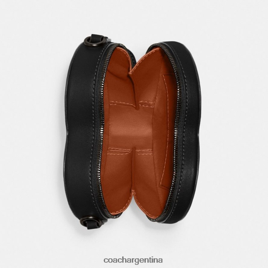 Coach mujer bandolera corazón 14 v5/negro L82882211