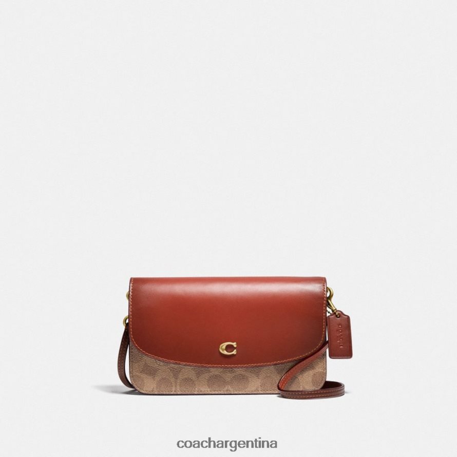 Coach mujer bandolera hayden en lona de firma b4/óxido tostado L82882219