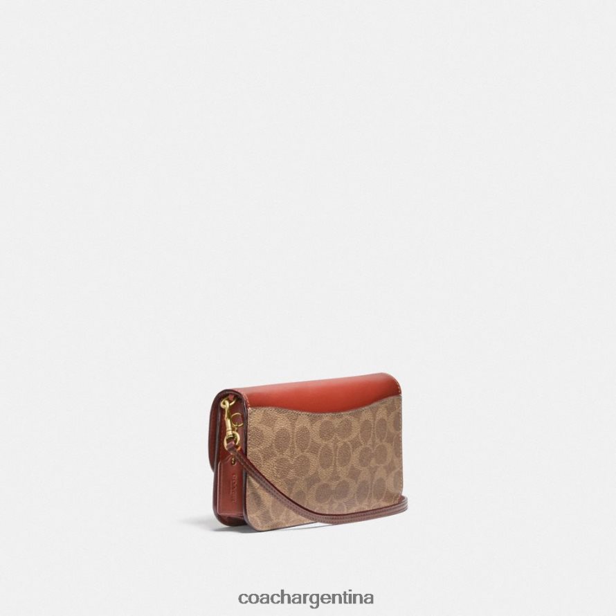 Coach mujer bandolera hayden en lona de firma b4/óxido tostado L82882219