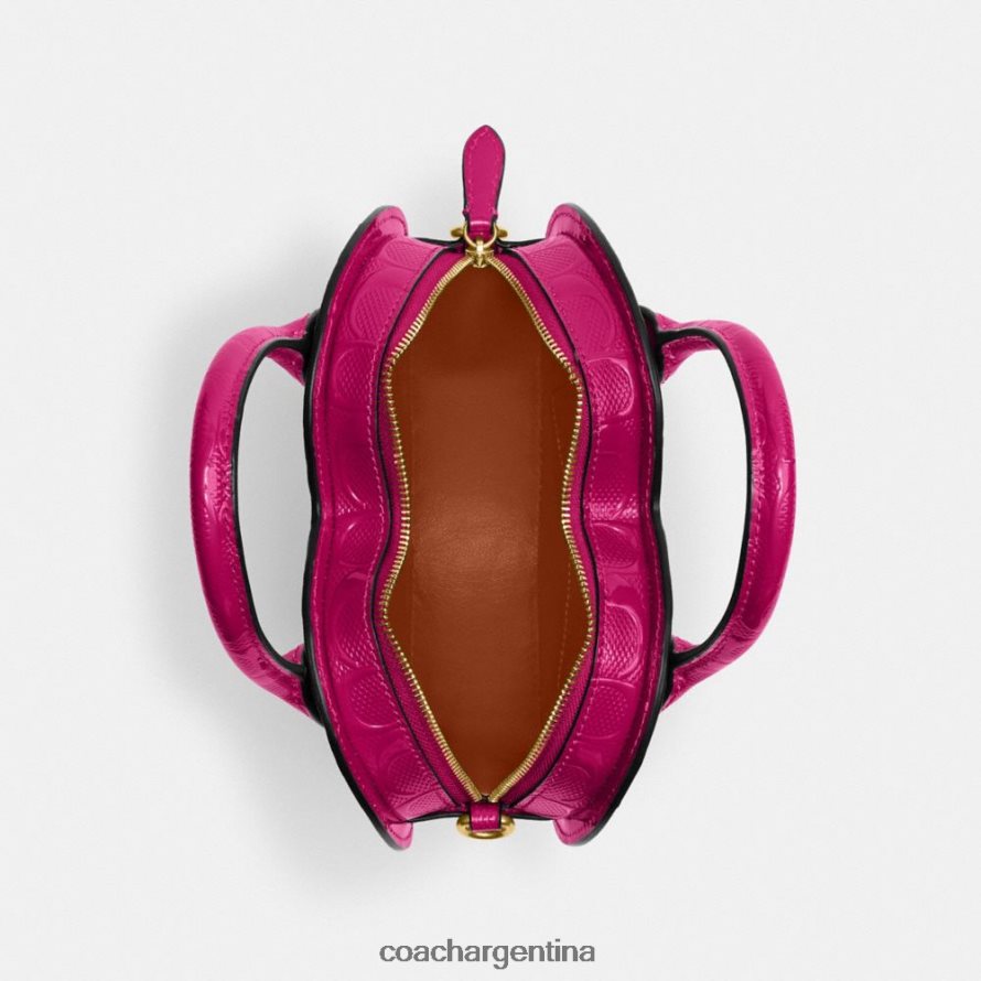 Coach mujer bolso con forma de corazón en piel de firma b4/magenta L82882240