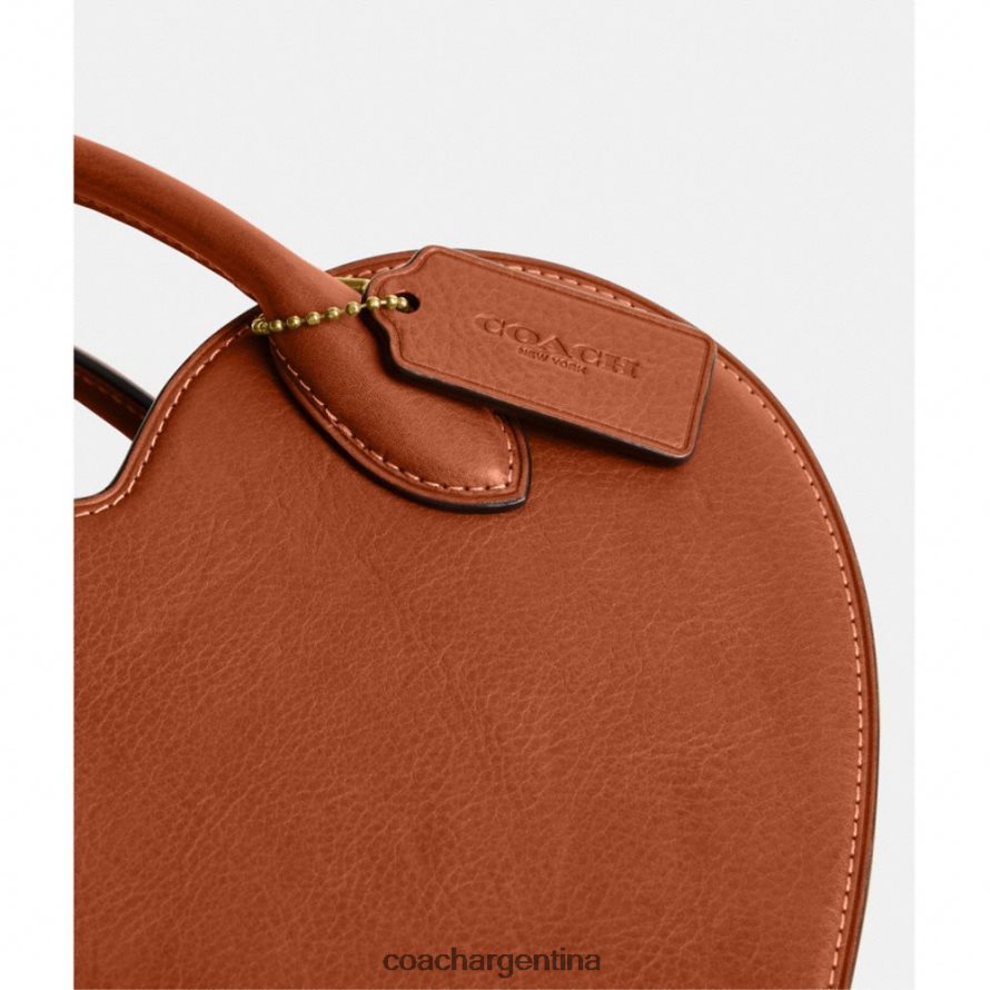 Coach mujer bolso corazón en piel regenerativa b4/ámbar bruñido L82882232