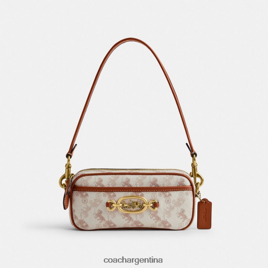 Coach mujer bolso de hombro avery con estampado de caballos y carruajes b4/ámbar bruñido con tiza L82882213