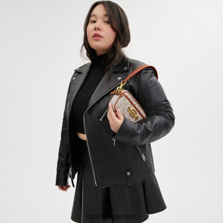 Coach mujer bolso de hombro avery con estampado de caballos y carruajes b4/ámbar bruñido con tiza L82882213