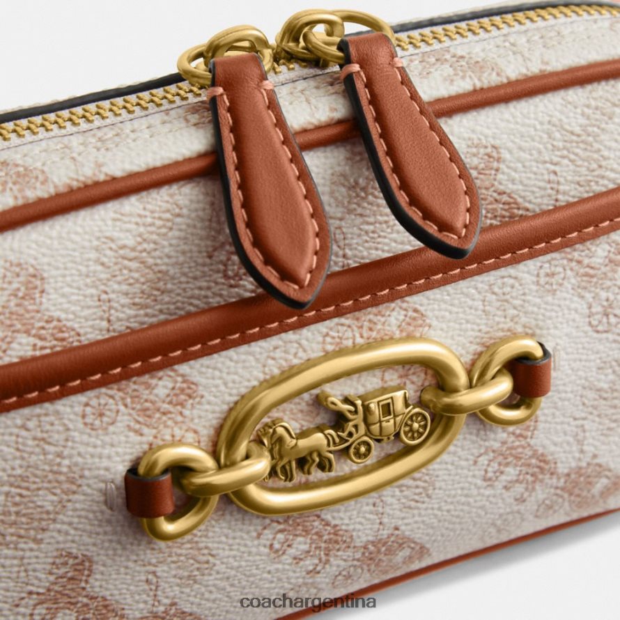 Coach mujer bolso de hombro avery con estampado de caballos y carruajes b4/ámbar bruñido con tiza L82882213