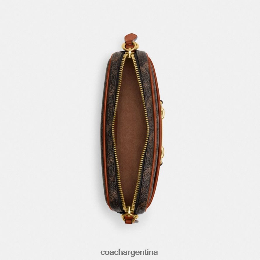 Coach mujer bolso de hombro avery con estampado de caballos y carruajes b4/ámbar bruñido trufa L82882216