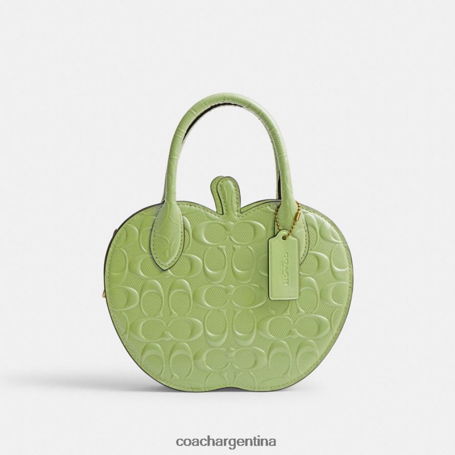 Coach mujer bolso de manzana en piel de firma b4/verde L82882236