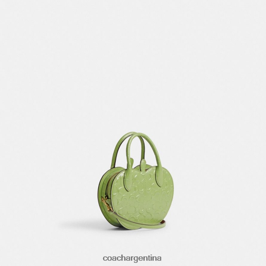 Coach mujer bolso de manzana en piel de firma b4/verde L82882236