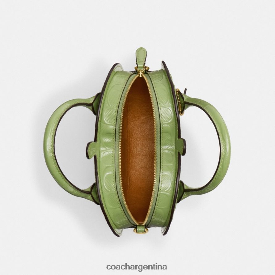 Coach mujer bolso de manzana en piel de firma b4/verde L82882236