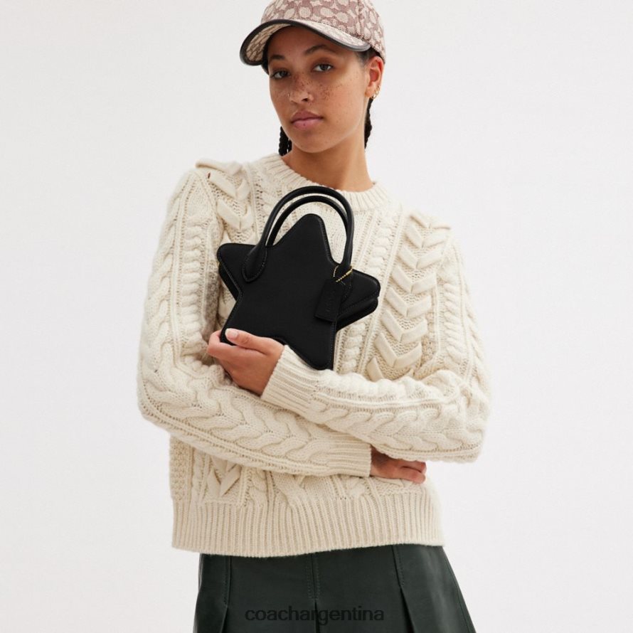 Coach mujer bolso estrella en piel regenerativa b4/negro L82882208