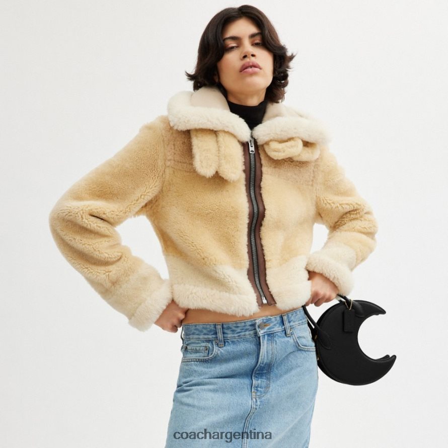 Coach mujer bolso luna en piel regenerativa b4/negro L82882237