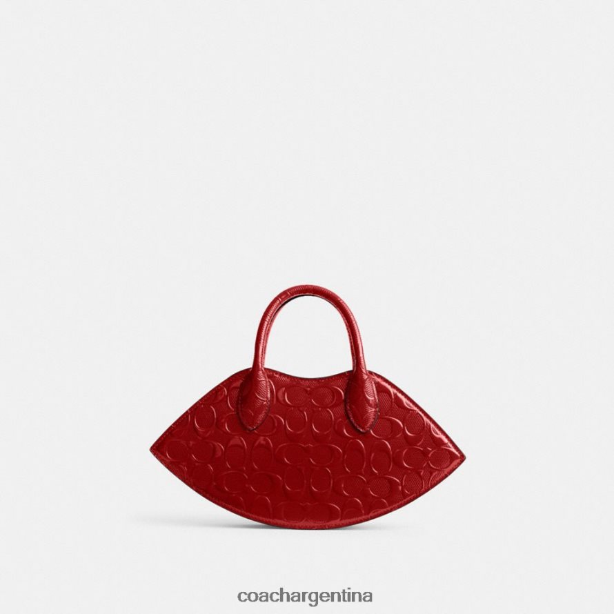 Coach mujer bolso para labios en piel de firma b4/rojo L82882239