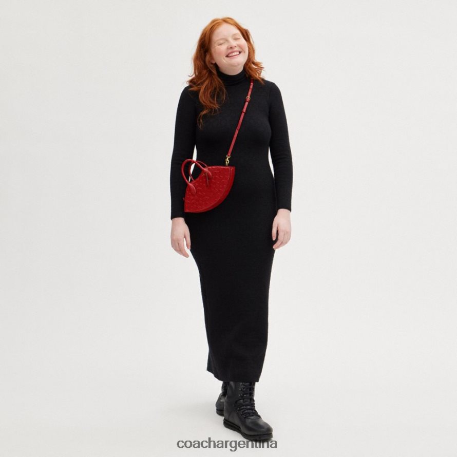 Coach mujer bolso para labios en piel de firma b4/rojo L82882239